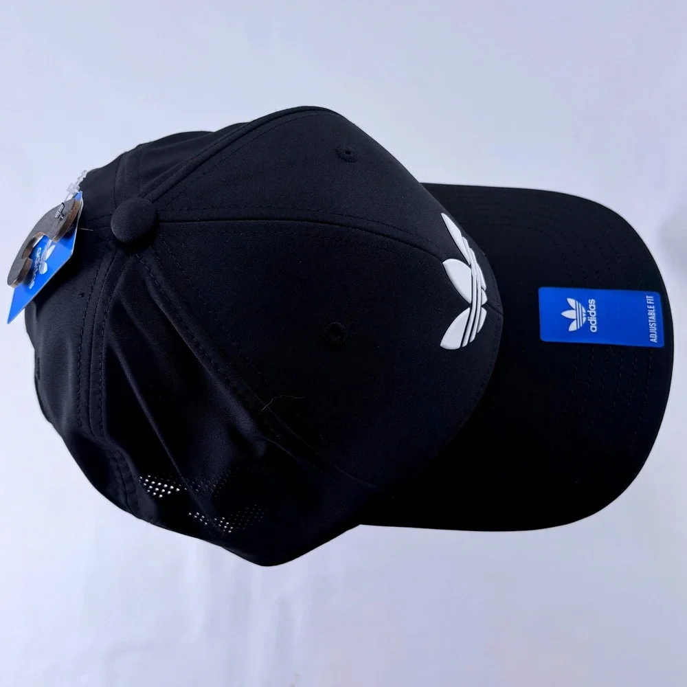 Adidas Originals Beacon 5.0 Mens Black Trefoil Snapback Hat Cap